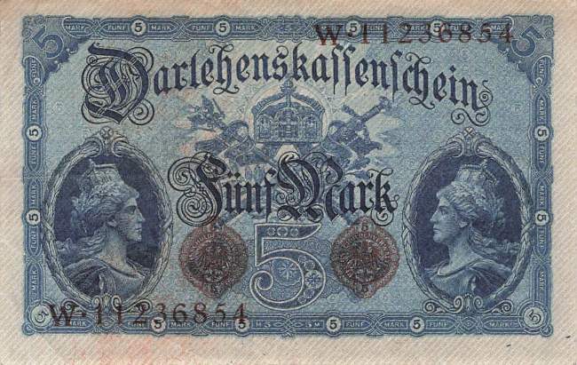 5 Mark 1914 ro.48c Serie W